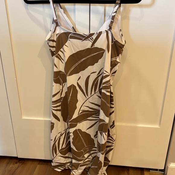 Tommy Bahama Brown and White Leaf Print Sundress - Picture 3 of 3